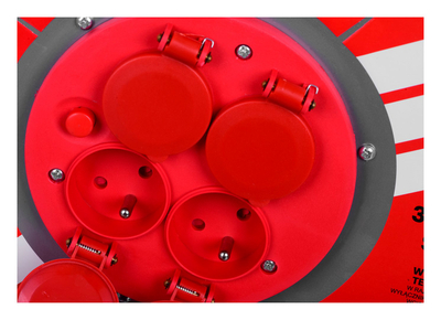 Rrjetkaboltë me rrotull Vertex Electric PB25METAL, 25m, 3x2.5mm² IP44, e zezë