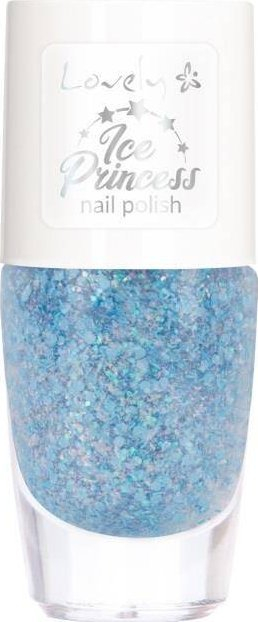 Llak thonjsh Lovely Ice Princess 04, shimmer, 8ml, blu