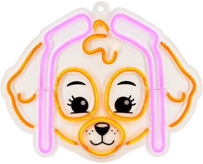 Neon LED muri TelForceOne Paw Patrol Skye OW-130546, 40x40cm, me USB, shumëngjyrësh