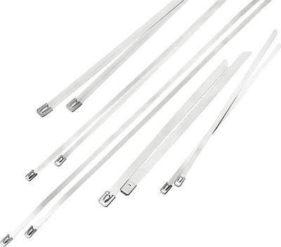 Lidhëse metalike për kabllo Blow 41-504, 7.9x200mm, inoks, 100 copë në paketë