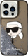 Mbrojtëse telefoni Karl Lagerfeld KLHCP14LLNKHCK, për iPhone 14 Pro, hardcase me glitter, e zezë