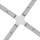Lidhës X për shirit LED Paulmann MaxLED 70617, 4 dalje, plastik, i bardhë