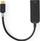 Adapter rrjeti Nedis USB C në RJ45, USB 3.2, 1000 Mbps, antracit