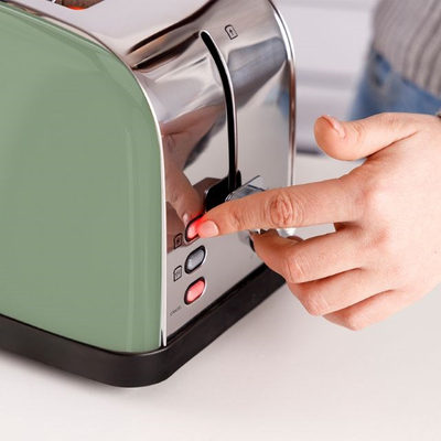 Toaster Taurus Vintage 2 Olive, 950W, 2 feta, ngjyrë ulliri