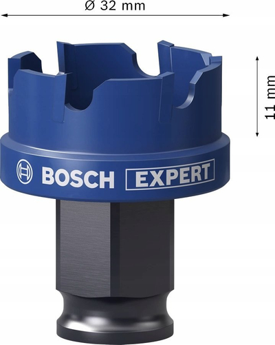 Sharrë rrethore për hekur Bosch Expert Power Change Carbide 32mm, për fletë metal