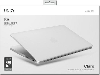 Mbulesë laptopi Uniq Claro, 14", polikarbonat, transparente
