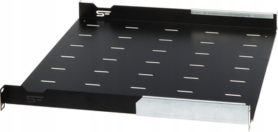 Rafte e rregullueshme RACK STALFLEX P19R/450/B-V2, 19", 1U, e zezë
