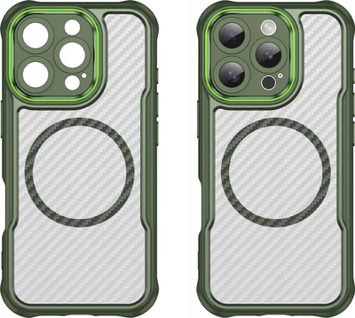 Mbulesë silikon MagSafe Leading Series për iPhone 16 Pro Max, TPU, jeshile