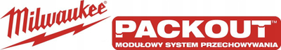 Varëse çeliku Milwaukee Packout Steel Hook, për mur, e kuqe