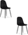 Karrige kuzhine Velrov Elegant Ergonomic, set me 2 copë, ngjyrë e zezë e errët