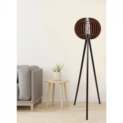 Llambë dyshemeje HM7375.03, MDF, 145 cm, ngjyrë arre