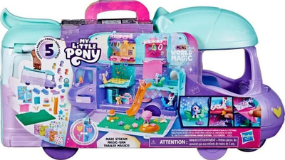 Lodër karvan My Little Pony Mini World Magic Mare Stream, set për me ndërtu me figura, plot aksesorë, shumëngjyrësh