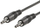Kabllo audio Roline Jack 3.5mm në Jack 3.5mm, 0.2m, e zezë