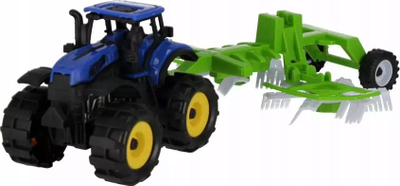 Lodër traktor me rimorkio Euro Trade, plastik, 28 cm, jeshil