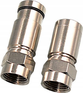 Konektor kompresimi F RGTec RG6, diametër 4.8 mm, metalik