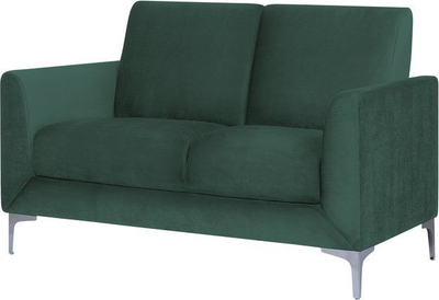 Sofá FENES Velvet, 2 vende, kadife, jeshile e errët