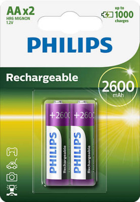 Bateri Philips R6B2A260/10, rimbushëse 2600Mah AA / 2