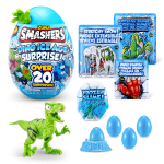 Lodër vezë surprizë ZURU Smashers Dino Ice Age Large Egg, mbi 20 surpriza, set për me ndërtu dinosaur, blu