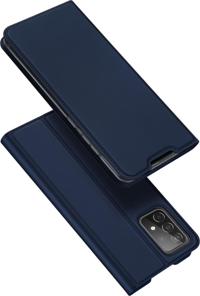 Këllëf me kapak Dux Ducis Skin Pro për Samsung Galaxy A73, bojëqielli, bëhet dhe si bazë mbajtëse