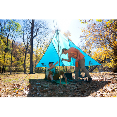 Tendë kampingu ENO SunFly Shade, 2.7 x 2.7 m, UPF 30, blu deti
