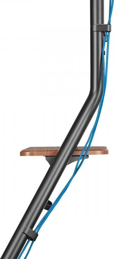 Mbajtëse TV për kënd Maclean MC-455, 37-75\", 40 kg, rafte druri