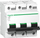Ndërprerës i qarkut Schneider Electric, 3P, C, 100 A, 10 kA