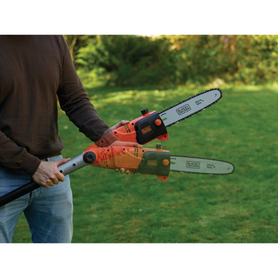 Sharrë me zinxhir teleskopike Black&Decker PS7525, 800W, teh 25 cm, portokalli