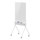 Tabla e bardhë lëvizshme Ergo Office ER-305, 119x79cm, me raft, e bardhë