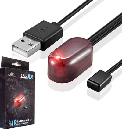 Zgjatues IR për kabinet TV Spacetronik SP-IR02, USB, Plug and Play, i zi
