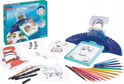 Set krijues Maped Avatar Studio, dërrasë vizatimi, për fëmijë