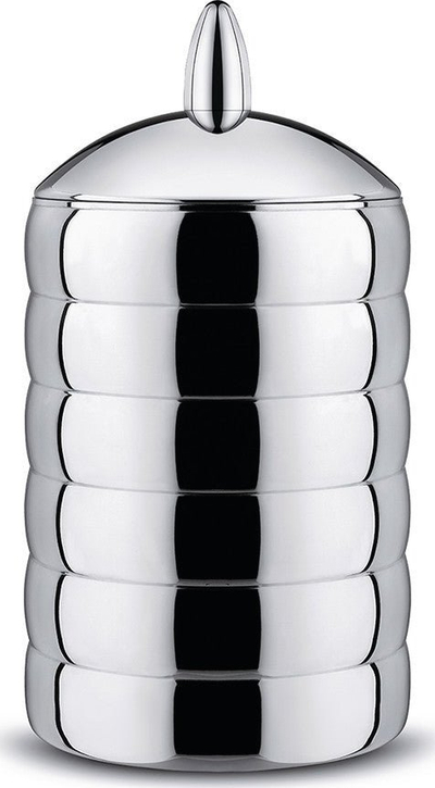 Kuti kuzhine Alessi Kalist 2, çelik inox, me kapak, ngjyrë argjendi