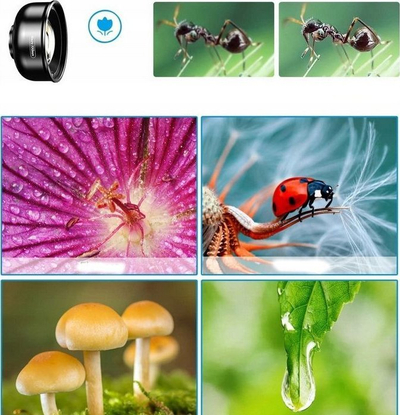 Lentë makro Apexel APL-HB100FL23, 100mm HD, llampë LED CRI 95+, e zezë