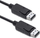 Kabllo Qoltec DisplayPort - DisplayPort, 2m, e zezë