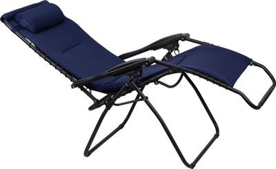Стол за кампување Abbey Chaise Longue, 90 x 75 x 112 cm, склоплив, темно сина
