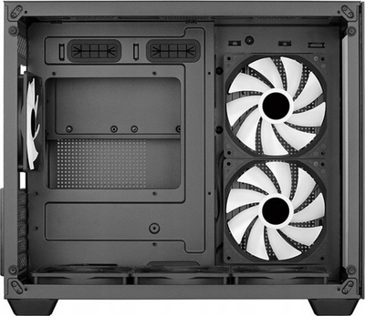 Kuti kompiutri Aerocool Dryft Mini V2, Mini Tower Micro ATX, 6 ventilatorë RGB, e zezë