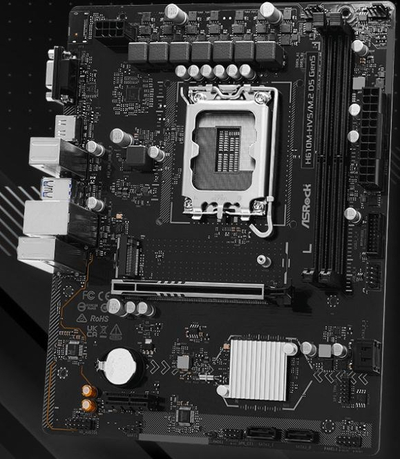 Pllakë amë ASRock H610M HVS M.2 D5, DDR5, socket 1700, mATX