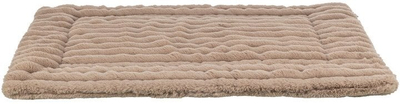 Shtrat për kafshë Trixie Lonni Rib Velvet, 75x55 cm, kafe e çelët