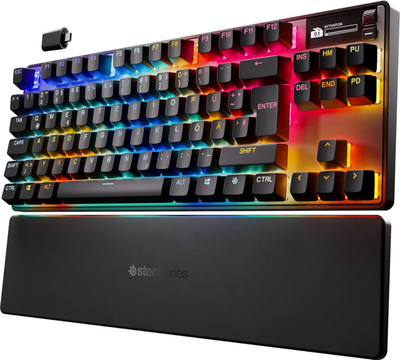 Tastierë mekanike SteelSeries Apex Pro TKL Wireless Gen 3, pa numpad, OmniPoint 3.0, gjermane (DE), e zezë