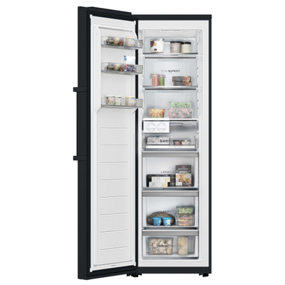 Ngrirës vertikal Haier UP 60 Series 7 H4F306DDH1L, 301L, Total No Frost, i zi