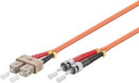 Kabllo fibër optike MicroConnect FIB120002, ST në SC, OM1 62.5/125, 2m, portokalli