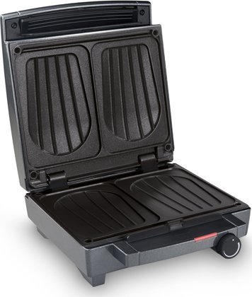 Toster sanduiçesh Fritel SW 1451, 1400W, pllaka fikse 22x29cm, gri e errët