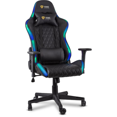 Karrige Yenkee YGC 300RGB STARDUST, E zezë me ndriçim RGB