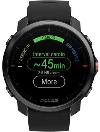 Orë smart Polar Grit X, M/L, e zezë
