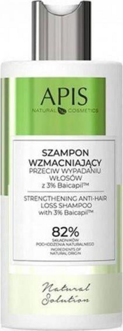 Shampo për flokë Apis Natural Cosmetics Natural Solution 3% Baicapil, kundër rënies së flokëve, 300 ml