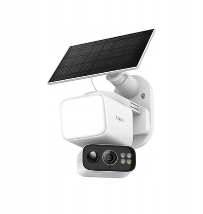 Kamerë sigurie Tapo Solar Floodlight Pan Tilt, 2K 3MP, IR 10 m, e bardhë