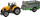 Set lodrash traktor me rimorkio Leantoys, 3 copa, metal edhe plastikë, shumëngjyrësh