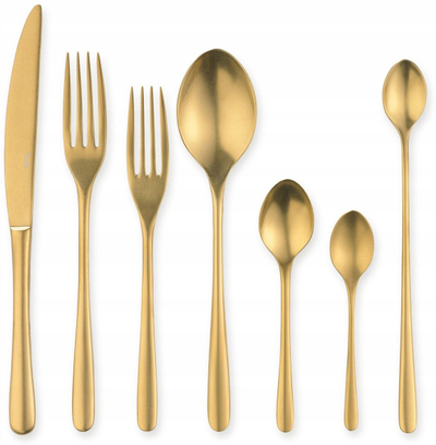 Lugë çaji Verlo Lui Gold, çelik inox 18/10, ngjyrë ari e vjetëruar