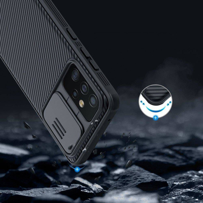 Mbrojtëse Nillkin CamShield Pro për Samsung Galaxy A52 5G/4G, e zezë