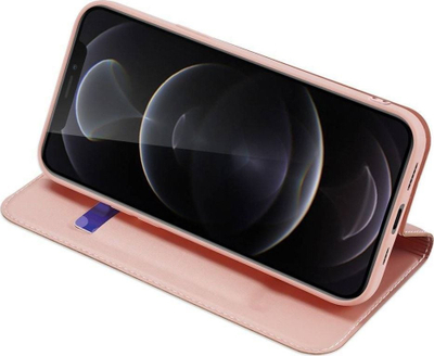 Mbulesë telefoni Dux Ducis Skin Pro për iPhone 13 Pro, me kapak, rozë
