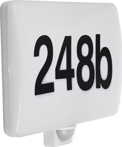 Llambë murale LED Maclean MCE466 W, 20W, sensor lëvizjeje dhe muzgu, IP65, e bardhë